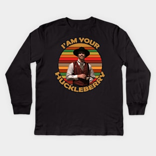 I'm Your Huckleberry Kids Long Sleeve T-Shirt